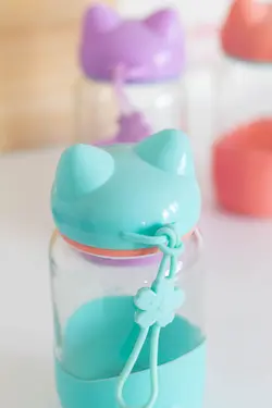 قمقمه گربه سبز آبی