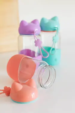 قمقمه گربه سبز آبی