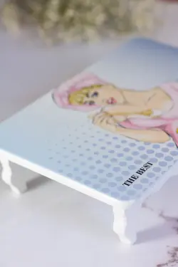 میز سرو پایه دار سایز کوچک طرح 5