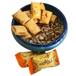 سوهان عسلی رویال(بدون روغن نباتی)