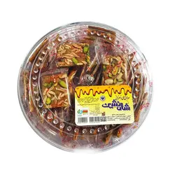 سوهان عسلی لقمه‌ای سلفون دار