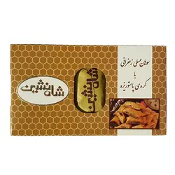 سوهان عسلی رویال‌(بسته سه تایی)(بدون روغن نباتی)