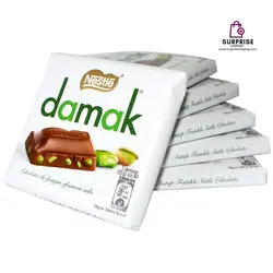 خرید وقیمت شکلات داماک نستله مدل Ilk Hasat با مغز پسته 60گرم