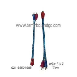 فیش 1 به 2 آمپلی فایر bz دو عدد کابل یک به دو آمپلی فایر