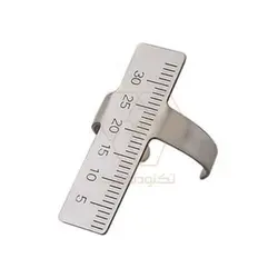 اندومتر انگشتری استیل / Finger Endo Ruler