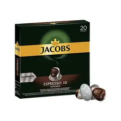 کپسول جاکوبز Espresso 10 (Intenso) جعبه 20 عددی - فروشگاه آنلاین تهران کافی %