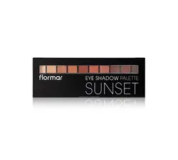 پالت سایه 10 رنگ فلورمار سان ست Flormar Sunset Eyeshadow Palette