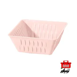 سبد چهار گوش کوچک بامبو لیمون