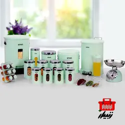 سرویس آشپزخانه گرد لیمون 21 پارچه