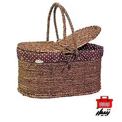 سبد مسافرتی بیضی وودمن