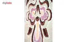 فرش ماشینی ساوین طرح سایه زمینه گردویی