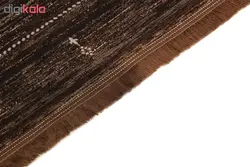 فرش ماشینی فرش رادین طرح گبه 15 رنگ زمینه قهوه ای