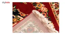 فرش ماشینی پاتریس طرح گلاب زمینه عنابی