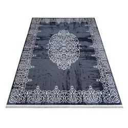گلیم ماشینی دنیای فرش طرح اطلسی کد 47