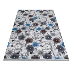 گلیم ماشینی دنیای فرش طرح گلبرگ کد 54
