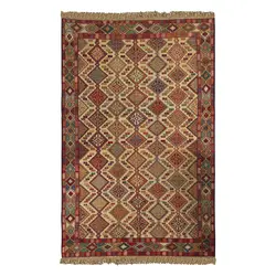گلیم دستباف دو و نیم متری طرح سوزنی مدل H18