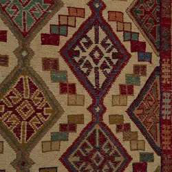 گلیم دستباف دو و نیم متری طرح سوزنی مدل H18