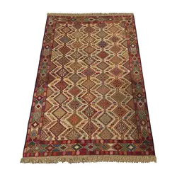 گلیم دستباف دو و نیم متری طرح سوزنی مدل H18