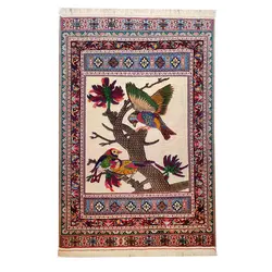 گلیم دستباف سه متری طرح پرنده مدل AA94