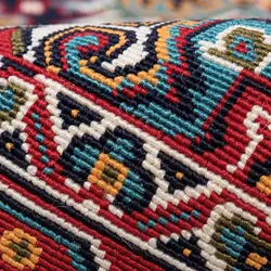 گلیم ماشینی دنیای فرش مدل هریس