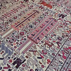 گلیم دستبافت پنج و نیم متری کد 3245