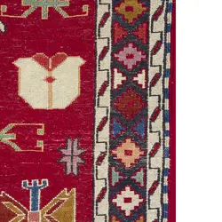 گلیم دستبافت یک و نیم متری طرح سوزنی مدل H73