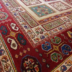 گلیم فرش دستباف سه متری طرح خشتی مدل AA25