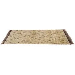 گلیم گبه دستبافت یک ونیم متری مدل شگی طرح مراکشی کد140759