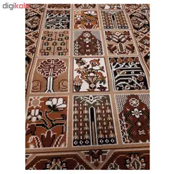 گلیم ماشینی مدل خشتی کد 2198