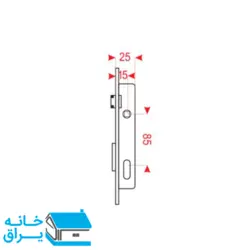 قفل سوئیچی دلتا 2/5 سانت