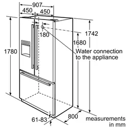 یخچال ساید بای ساید بوش مدل KFN91PJ20N