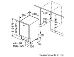 ماشين ظرفشويی توکار بوش SPV53M10EU