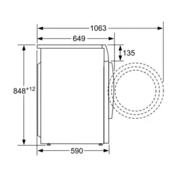 ماشین لباسشویی بوش مدل WVG30460IR