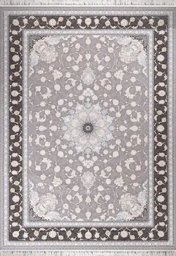 فرش کلاسیک پارمیس کد 3307 طوسی برجسته درجه1