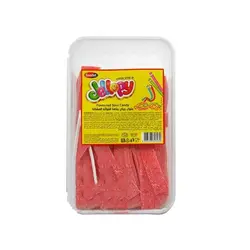 پاستیل نواری ترش توت فرنگی ژلوپی | jellopy