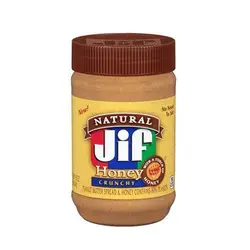 کره ی بادام زمینی JIF | مدل HONEY CRUNCHY