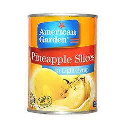 کمپوت آناناس همراه با شربت رقیق امریکن گاردن | American garden pineapple slices