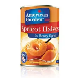 کمپوت زردآلو در شربت غلیظ امریکن گاردن |apricot halves American garden