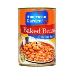 کنسرو لوبیای پخته شده در سس گوجه فرنگی امریکن گاردن | baked beans in tomato sauce