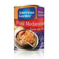 کنسرو لوبیای فلفلی امریکن گاردن | foul mudammas peeled with chili american garden