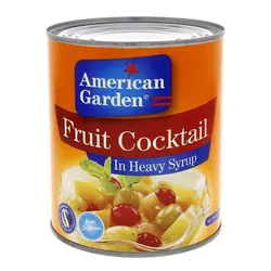 کوکتل میوه ای در شربت غلیظ امریکن گاردن|fruit cocktail American garden