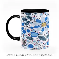 ماگ طرح گل و برگ مدل MG8865