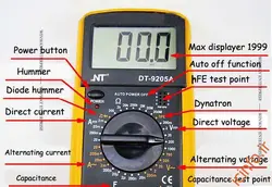 مولتی متر مدل NT-9205A