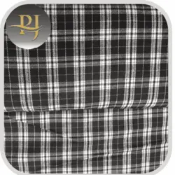 پارچه کشمیر چهارخونه لیدا مشکی