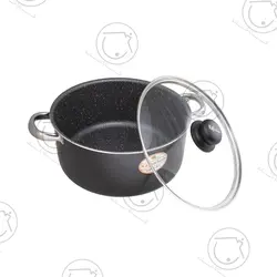 قابلمه کاج درب پیرکس سایز 24 گرانیتی
