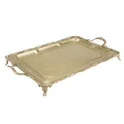 سینی پایه دار برنجی ایران کادو کد 302