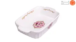 تابه مستطیل چینی دالتون طرح گل صورتی کد 748L