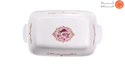 تابه مستطیل چینی دالتون طرح گل صورتی کد 748L