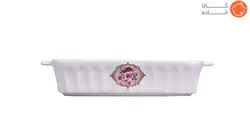 تابه مستطیل چینی دالتون طرح گل صورتی کد 748L