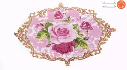 تابه مستطیل چینی دالتون طرح گل صورتی کد 748L